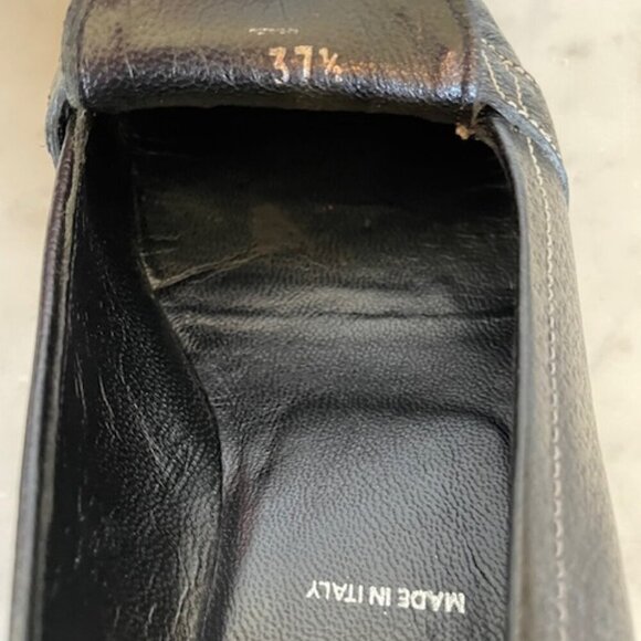 PRADA Tassel Kitten Heel Black Vintage Pumps 37 1/2 - Picture 9 of 17